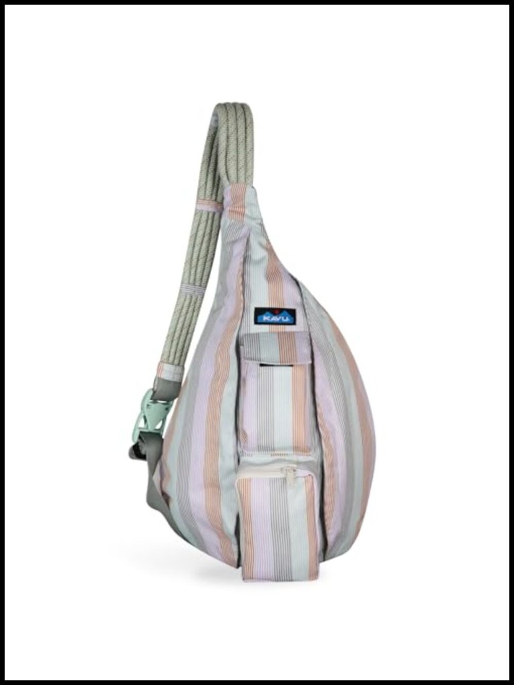 Water-Resistant Rope Sling Crossbody Bag Adjustable Strap Travel